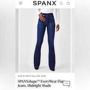 Spanx flare denim